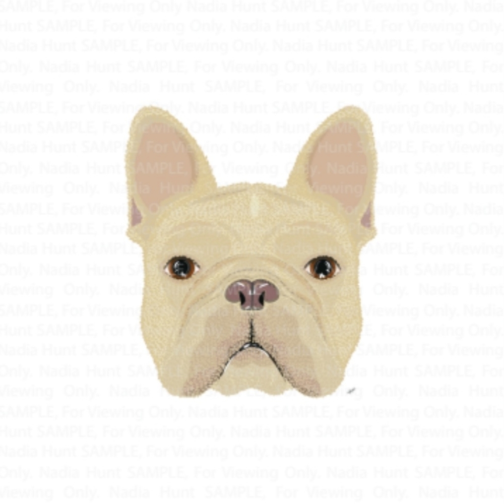 Downloadable PDF Blonde French Bulldog Art